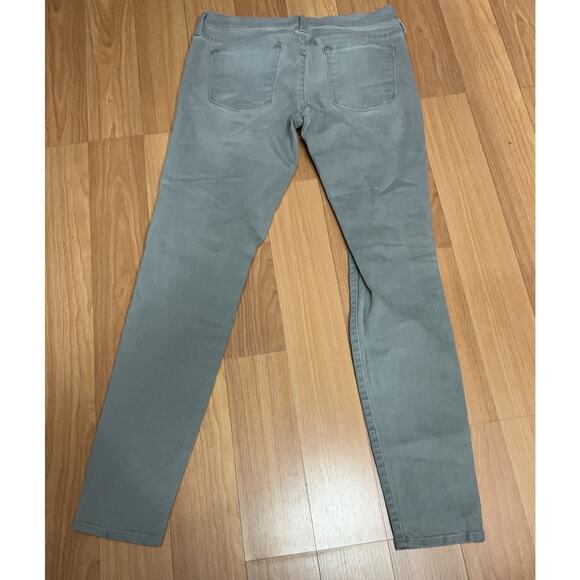 Frame Le Skinny De Jeanne Womens Distressed Gray Light Wash Denim Jeans Size 29 - Picture 2 of 11